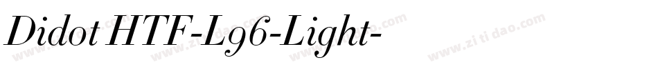 Didot HTF-L96-Light字体转换